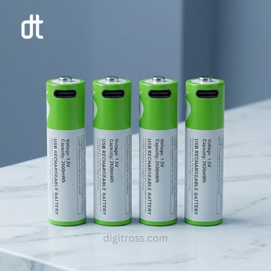 SmarToools RB40 Type-C Rechargeable Battery AA/AAA 4 Pcs Set (1.5V, 2600mWh) — view 2